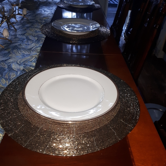 5 vintage gold beaded placemats - Picture 5 of 11